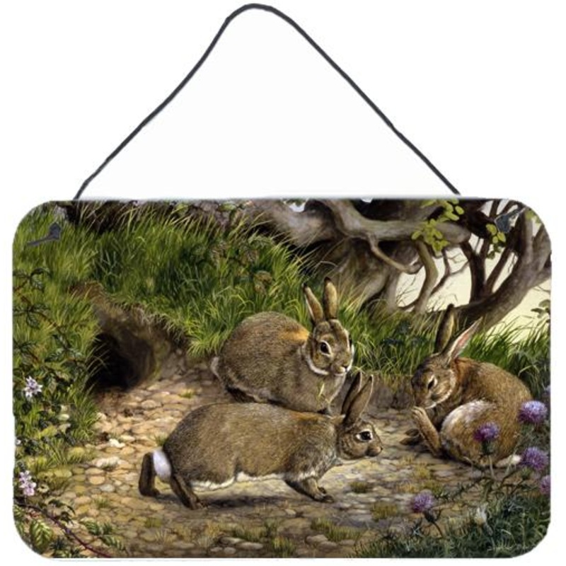 Rabbits and the Rabbit Hole Wall or Door Hanging Prints